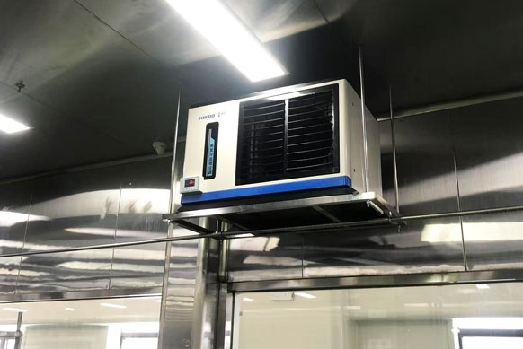 食品加工車間制冷降溫，應用蒸發冷省電空調- 臥式軸流機型