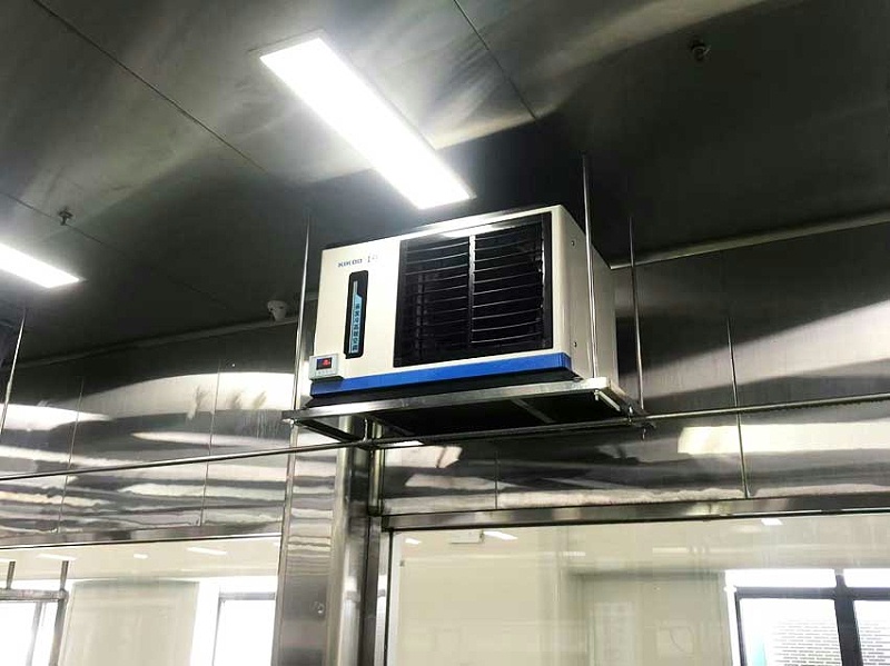 工業(yè)車間制冷降溫，應(yīng)用蒸發(fā)冷省電空調(diào)-臥式軸流機(jī)組