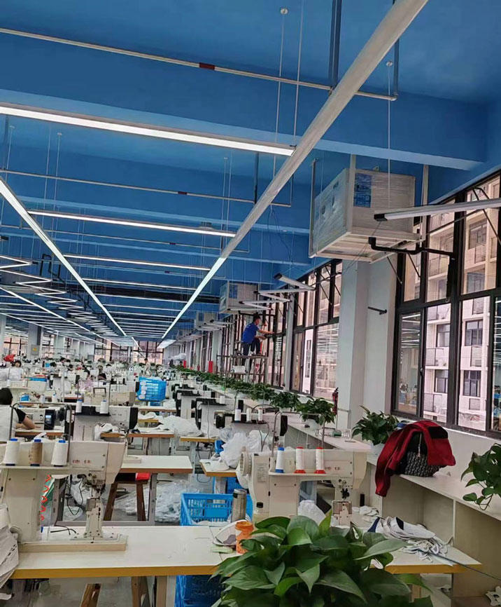 紡織廠降溫安裝工業(yè)省電空調(diào)-臥式射流機