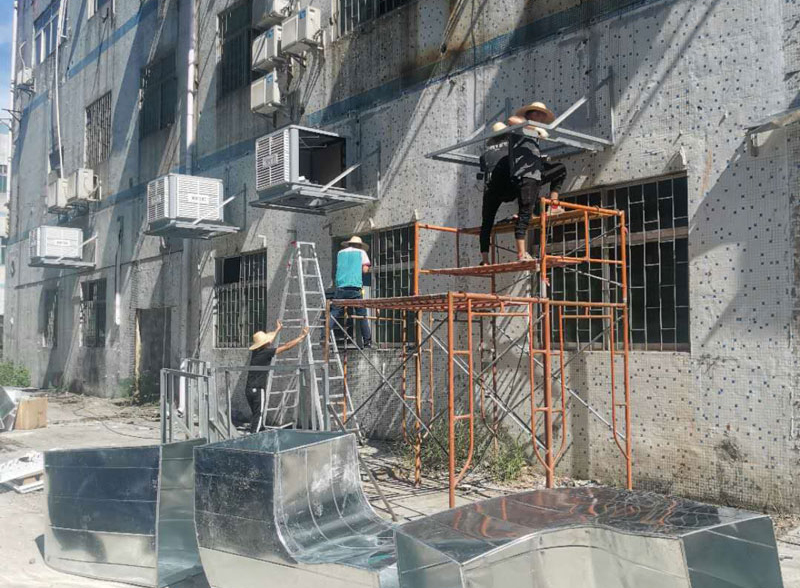 工業廠房車間降溫通風安裝環?？照{機廠-工業環?？照{設備