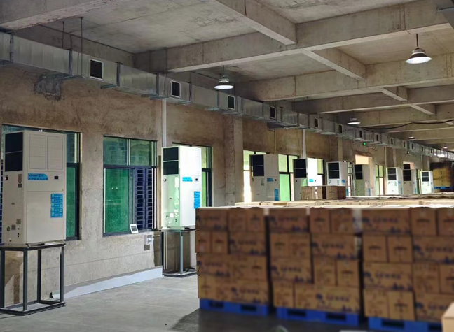 雞蛋倉庫降溫恒溫，安裝蒸發冷省電空調-立式軸流機SYL-ZL-25