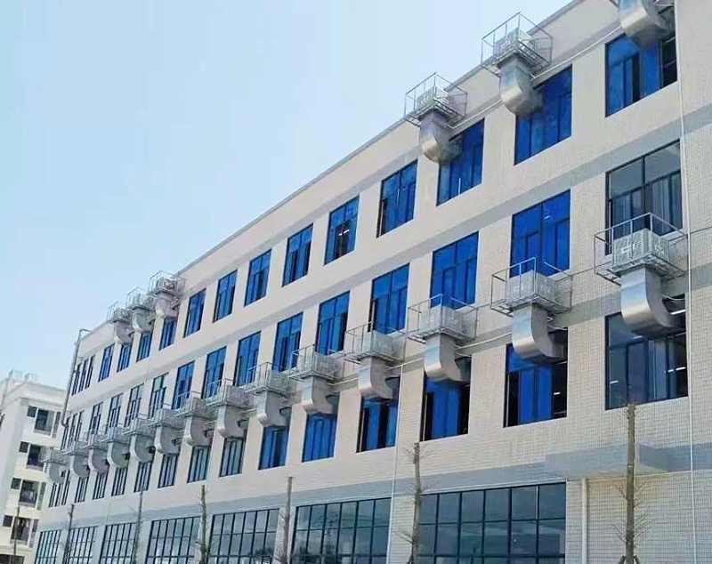 大型車間降溫通風(fēng)設(shè)備，應(yīng)用環(huán)保空調(diào)